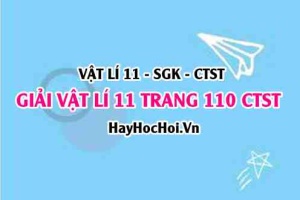 Giải Vật lí 11 Chân trời sáng tạo trang 110 SGK